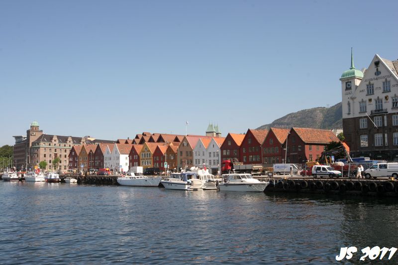 Hanseatische Bryggn in Bergen Norwegen