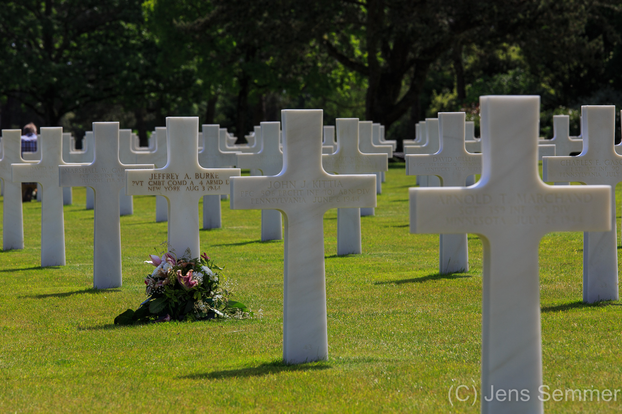 Colleville sur Mere Soldatenfriedhof - Omaha Beach