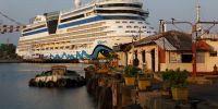AIDA bella im Hafen von Colombo
