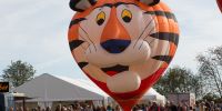 Die Besucher konnten die Modellballone hautnah erleben