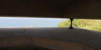 Blick aus dem Bunker